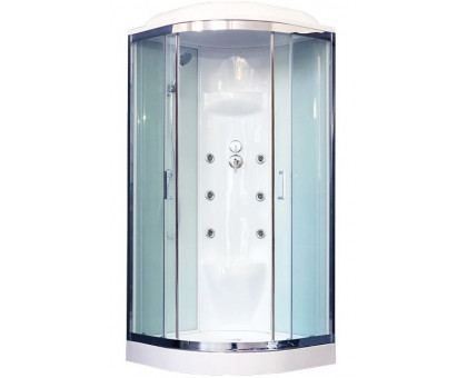 Душевая кабина Royal Bath RB 100HK7-WT-CH 100х100 см, с прозрачными стеклами