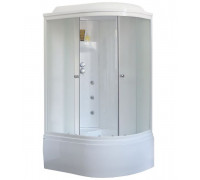 Душевая кабина Royal Bath RB 8120BK3-WC 120х80 см, с матовыми стеклами, левосторонняя