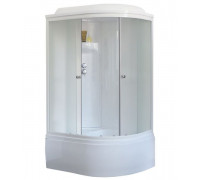 Душевая кабина Royal Bath RB 8120BK6-WC 120х80 см, с матовыми стеклами, левосторонняя