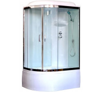 Душевая кабина Royal Bath RB 8120BK6-WT-CH 120х80 см, с прозрачными стеклами, правосторонняя