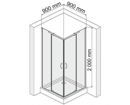 WasserKRAFT Leine 35P03 Душевой уголок