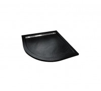 Душевой поддон WeltWasser WW TRR 100 STONE-BL 100х100 см черный с сифоном
