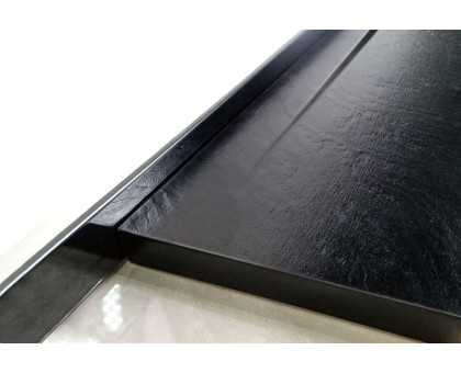 Душевой поддон WeltWasser WW TRR 12080 STONE-BL L 120х80 см черный с сифоном