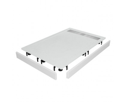 Душевой поддон RGW STM-W 80x100 см, прямоугольный, искусственный камень, белый (Комплект)