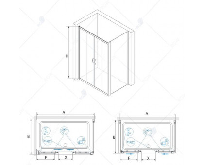 Душевой уголок RGW PA-41 (PA-11 + Z-050-2) 160x100, прозрачное стекло