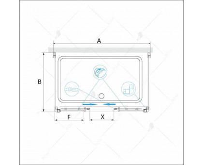 Душевой уголок RGW PA-41 P (PA-11 + 2Z-050-2) 140x80, прозрачное стекло