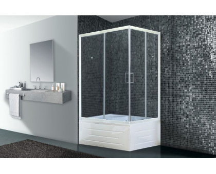 Душевой уголок Royal Bath RB 8120BP-T 120х80 см, с прозрачными стеклами, левосторонний